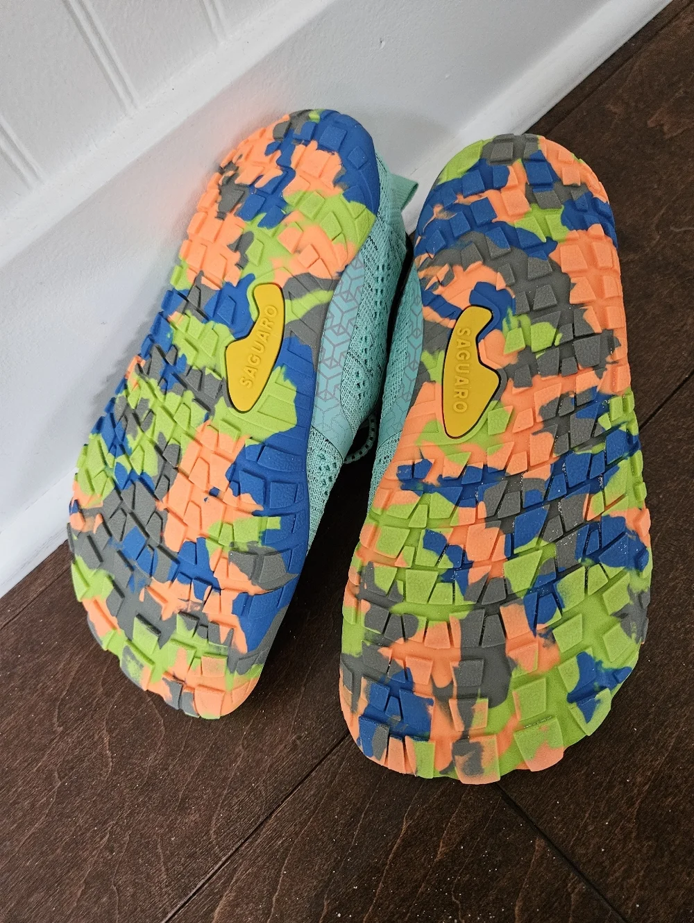 Saguaro Barefoot Water Shoes Size 31 EU (13 US) In Teal